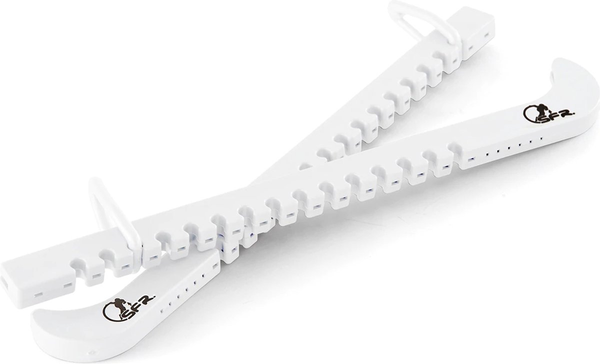 SFR Kunstschaats beschermers / Schaatsbeschermers – Wit – Lengte: 35 cm.