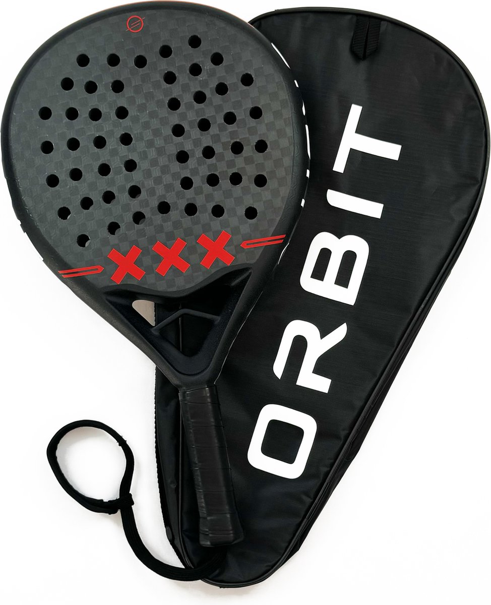 Orbit Nozem Amsterdams Padel racket - padel - inclusief beschermhoes - 12K carbon