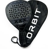 Orbit Mokum Black Amsterdams Padel racket - padel - inclusief beschermhoes - 18K carbon