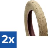 Deli Tire Buitenband SA-206 12 1 2 x 2 1 4 beige - Voordeelverpakking 2 stuks