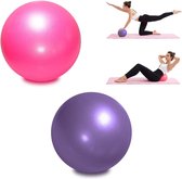 2 x balle Pilates 9 "petite balle d'exercice balle de stabilité barre de Yoga entraînement de Core Physiothérapie avec paille Opblaasbaar