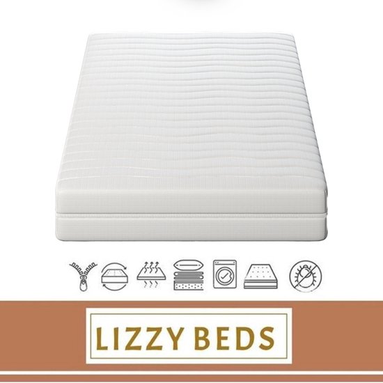 Budget Matras - Koudschuim HR25 - 14cm dik - Lizzybeds - 100x190cm