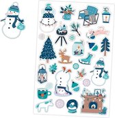 Foam Stickers Kerst - Winter Stickers - Knutselen Volwassenen - Kaarten Maken - Kerstkaarten Maken - Knutselen Kerst
