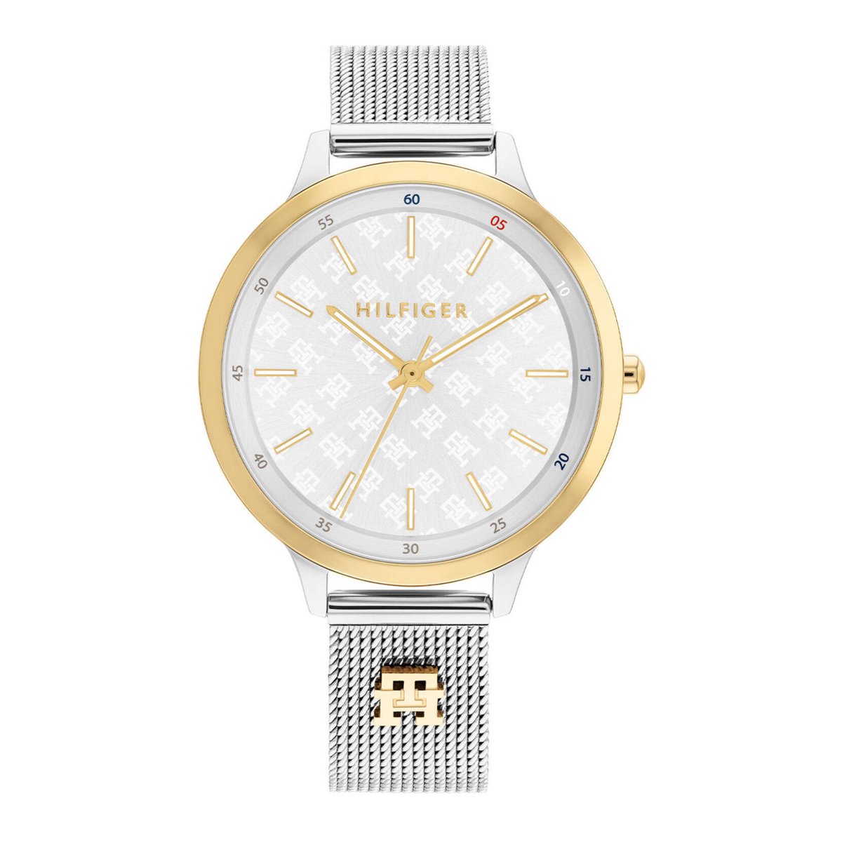 Tommy Hilfiger TH1782586 Dames Horloge - IRIS - Mineraalglas - Staal - Zilverkleurig - Ø 38 mm - 36 mm breed - 36 mm lang - Quartz - Druksluiting