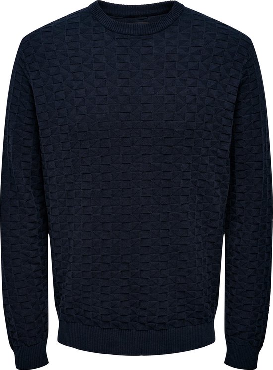 ONLY & SONS ONSKALLE REG 12 STRUC CREW KNIT NOOS Chandail pour homme - Taille XL