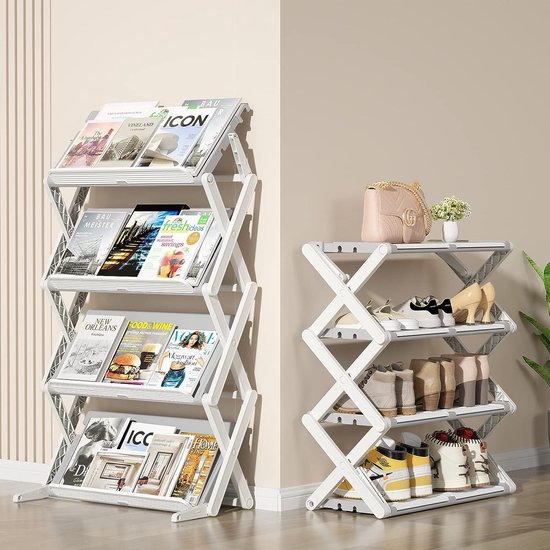 Schoenenrek, Praktische Schoenenkast Met Metalen Frame Voor De Entree Of De Bergruimte Schoenenrek Met 20 Royale Vakken Beige Bruin