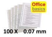 100 x showtas Office Basics - 11 gaats - 0,07mm - PP - glad