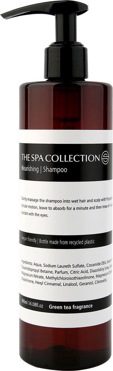 The Spa Collection Green Tea - Shampoo - 400 ml - Pompfles