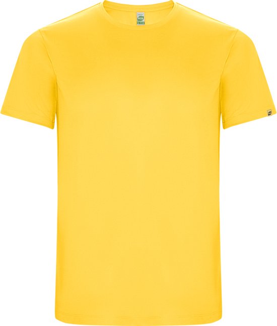 Geel unisex ECO CONTROL DRY sportshirt korte mouwen 'Imola' merk Roly maat 3XL