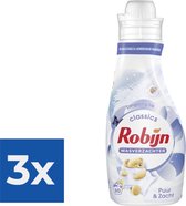 Robijn Wasverzachter Puur & Zacht 750 ml - Voordeelverpakking 3 stuks