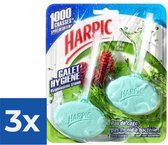 Harpic - Nature Fresh - Den & Rozemarijn - Toiletblok - 2 blokjes - Voordeelverpakking 3 stuks