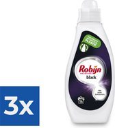 Robijn Black Velvet Vloeibaar Wasmiddel - 1x 700 ml (14 wasbeurten) - Voordeelverpakking 3 stuks