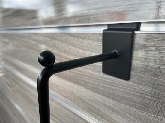 5 pièces! Escalier de bar de présentation à lattes / murs à lamelles Zwart.