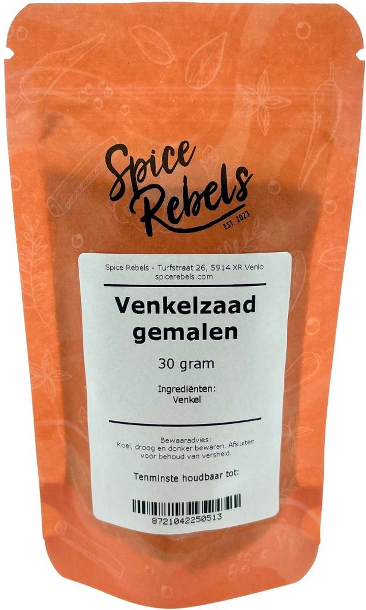 Goedkoopste Spice Rebels - Venkelzaad gemalen - zak 30 gram
