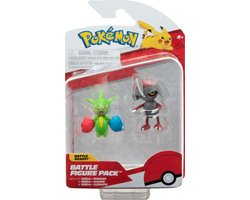 Pack de figurines de combat Pokémon Roselia et Pawniard