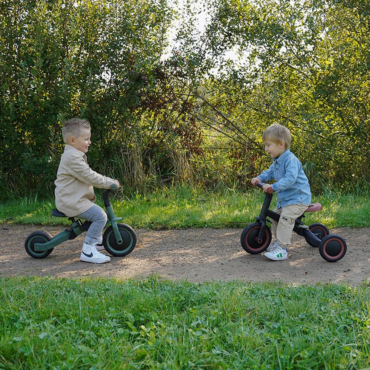 Topmark Kaya - 4 in1 Driewieler - Loopfiets - Balance Bike - Zwart-Bruin — afbeelding 14