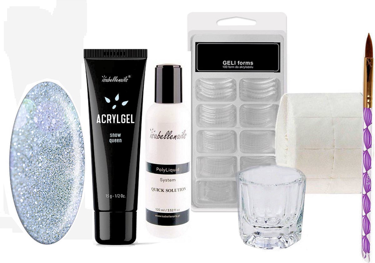 Goedkoopste Isabelle Nails Polygel SET 15g. P2 Snow Queen - Snow Queen - Glanzend - Polygel