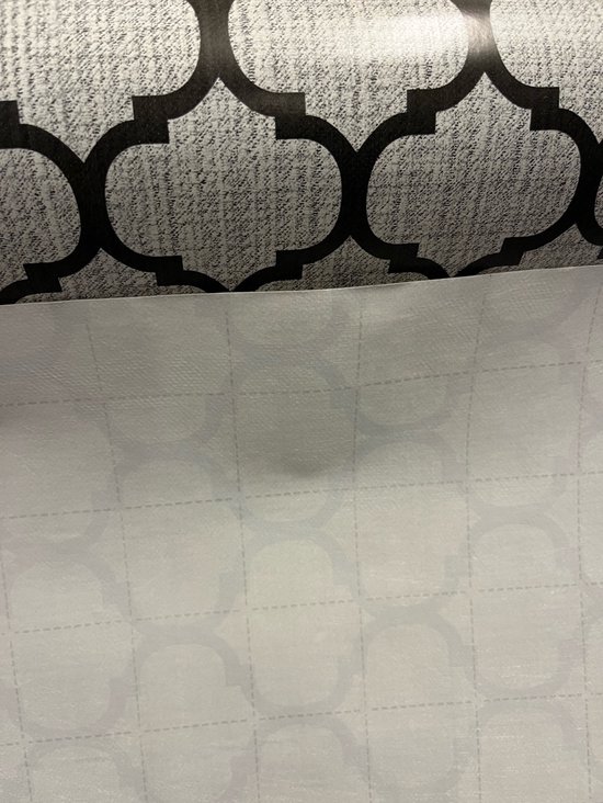 Nappe - 140x240 cm - Grijs/noir - PVC - Nappes