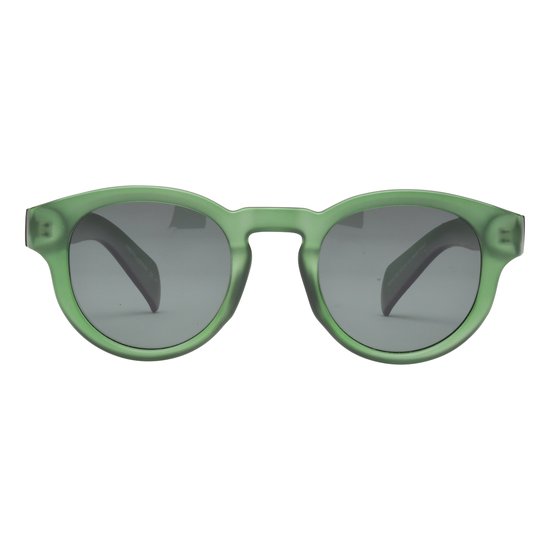 ™Monkeyglasses Aarhus 024 Matt green Sun - Zonnebril - 100% UV bescherming - Danish Design - 100% Upcycled