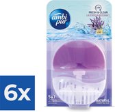 Ambi Pur Toiletblok Starterkit 5in1 Lavender & Rosemary - Voordeelverpakking 6 stuks