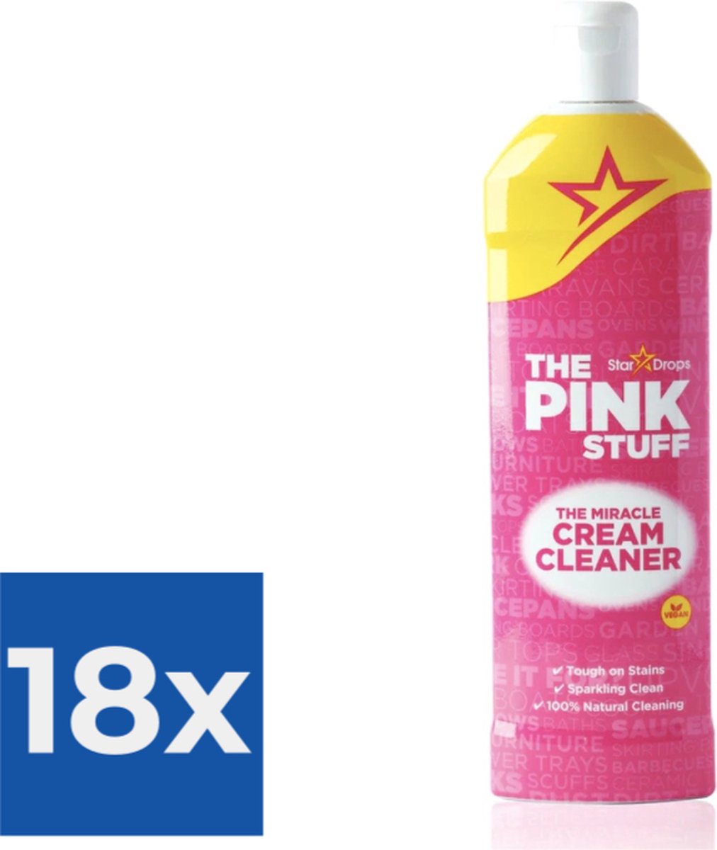 The Pink Stuff - Schuurmiddel - 750 ml - Voordeelverpakking 18 stuks