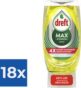 Dreft Max Power Afwasmiddel Lemon 370 ml - Voordeelverpakking 18 stuks