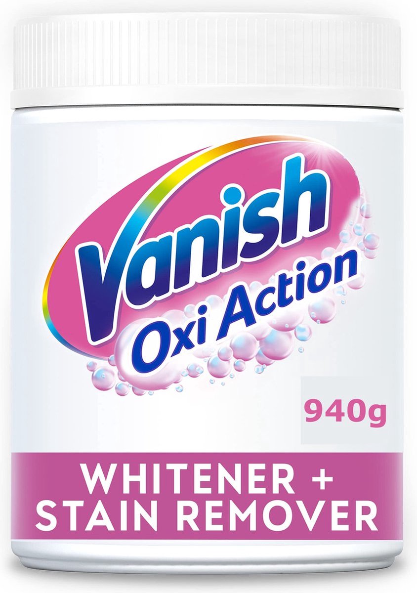 Goedkoopste Vanish - Oxi Action - Witte Was Vlekverwijderaar - Poeder - 940gram - Voordeelverpakking 24 stuks