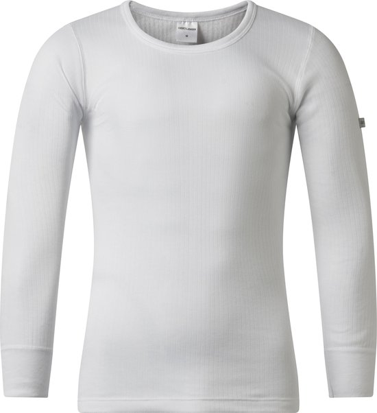 Heren thermo mouw van 50% polyester - 50% modal wit