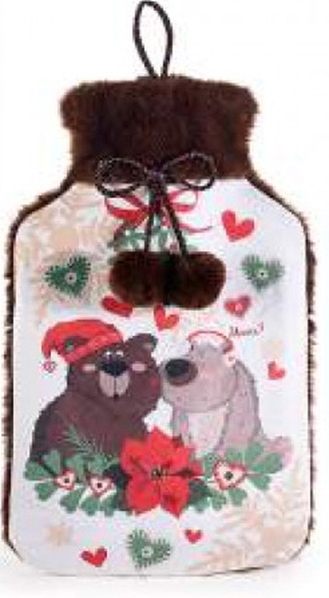 Goedkoopste Warmwaterkruik - 1.5 Liter - Zachte Hoes - Natuurrubber - Beren