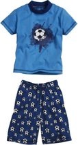 Playshoes - Pyjama short - Pyjama - Blauw - Voetbal - Unisexe - Taille 104