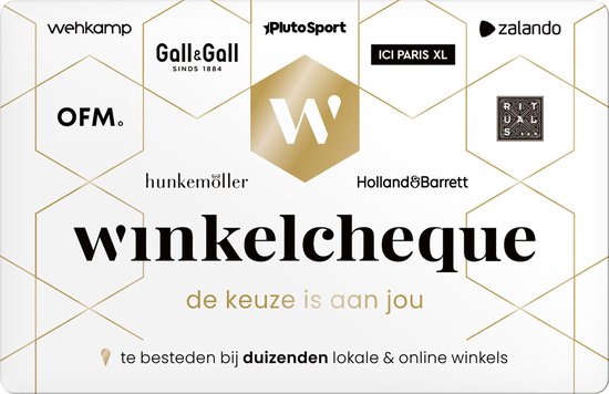 Winkelcheque - Waarde €25,00 - Dé winkel cadeaukaart - Besteed bij duizenden winkels en webshops