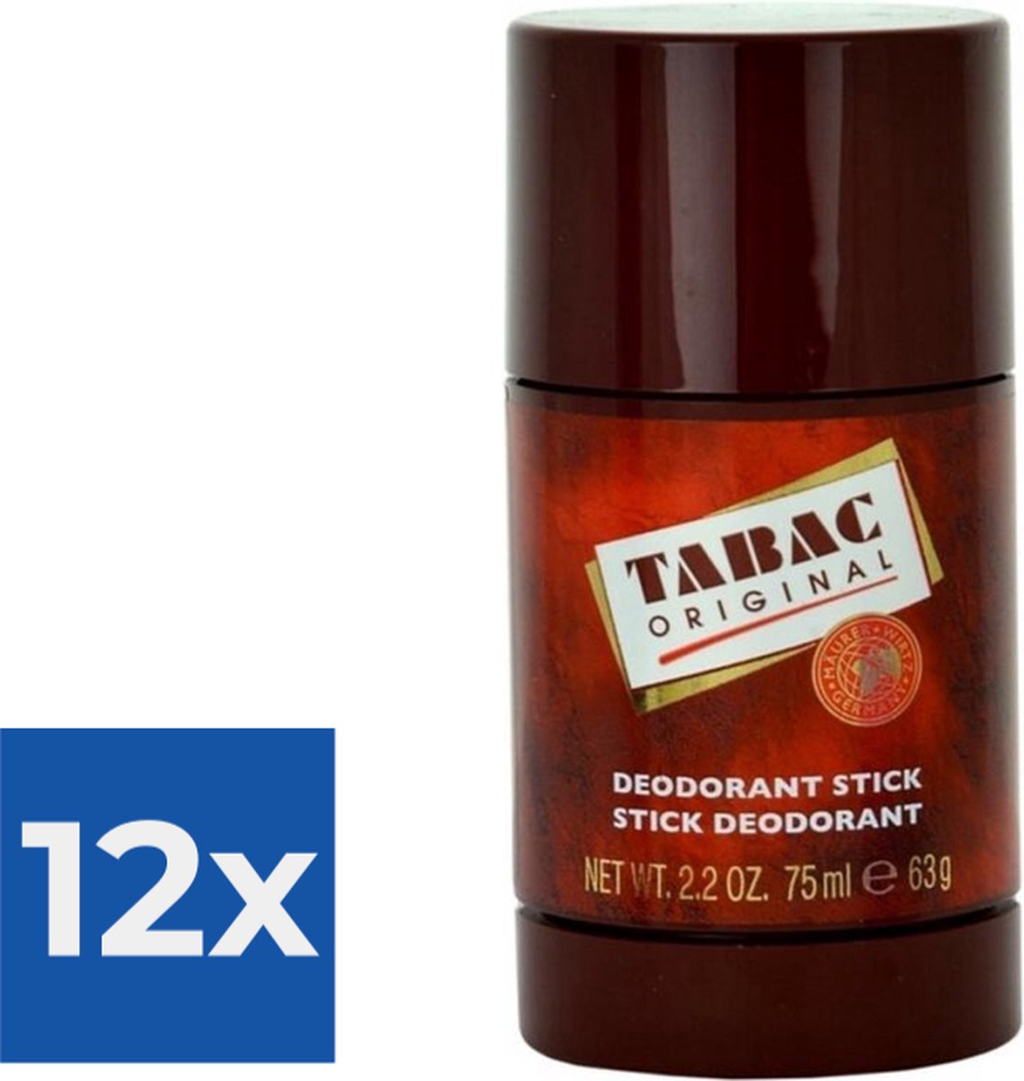 Goedkoopste Tabac Original Stick - 75 ml - Deodorant - Voordeelverpakking 12 stuks