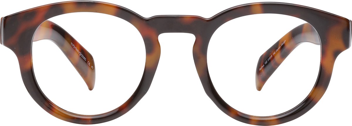 ™Monkeyglasses Aarhus 102 Turtle BLC + 2,5 - Leesbril - Blauw Licht Bril - 100% Upcycled - Danish Design