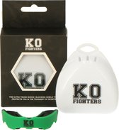 KO Fighters - Hockey Bitje - Gebitsbeschermer -  Mouthguard - Groen/ Zwart - Senior