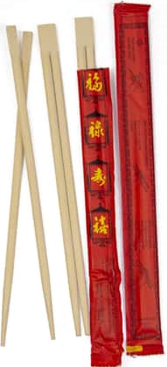 Chopsticks 23 cm - Chopsticks - Eetstokjes - Sushi - Houten eetstokjes - BIO - Milieuvriendelijk - Dinner - Lunch - Take Away - Duurzaam - Koreaans - Wegwerp - Bestek - 100 stuks