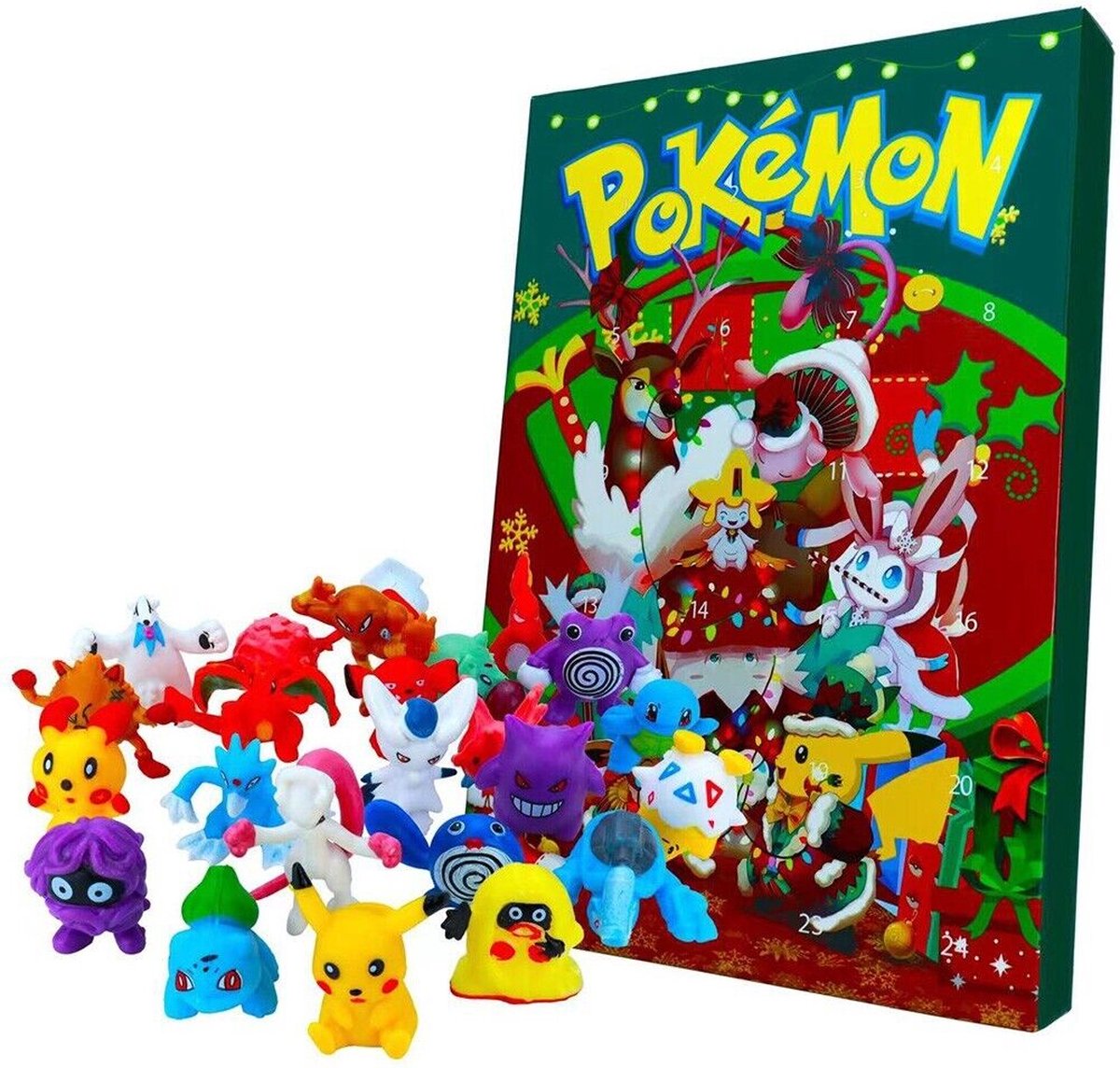 Pokemon Adventskalender - Groen - Pokemon - Pikachu - Figuren - Kerst