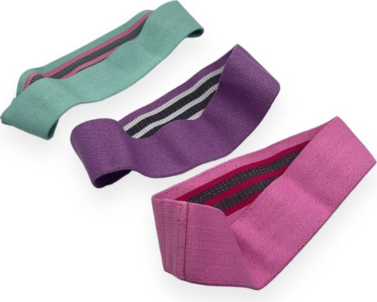 Padisport - Booty Bands 3 Stuks - Sport Elastiek Banden - Resistance Bands - Booty Builder - Set Van 3 - Booty Band - Booty Builder van Merkloos — afbeelding 4