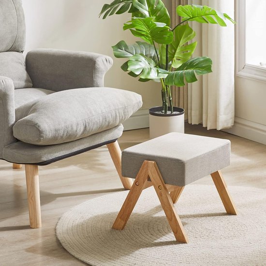 The Reader Ottoman houten voetenbank donker eiken - Shadow The Reader Ottoman houten voetenbank donker eiken - Shadow