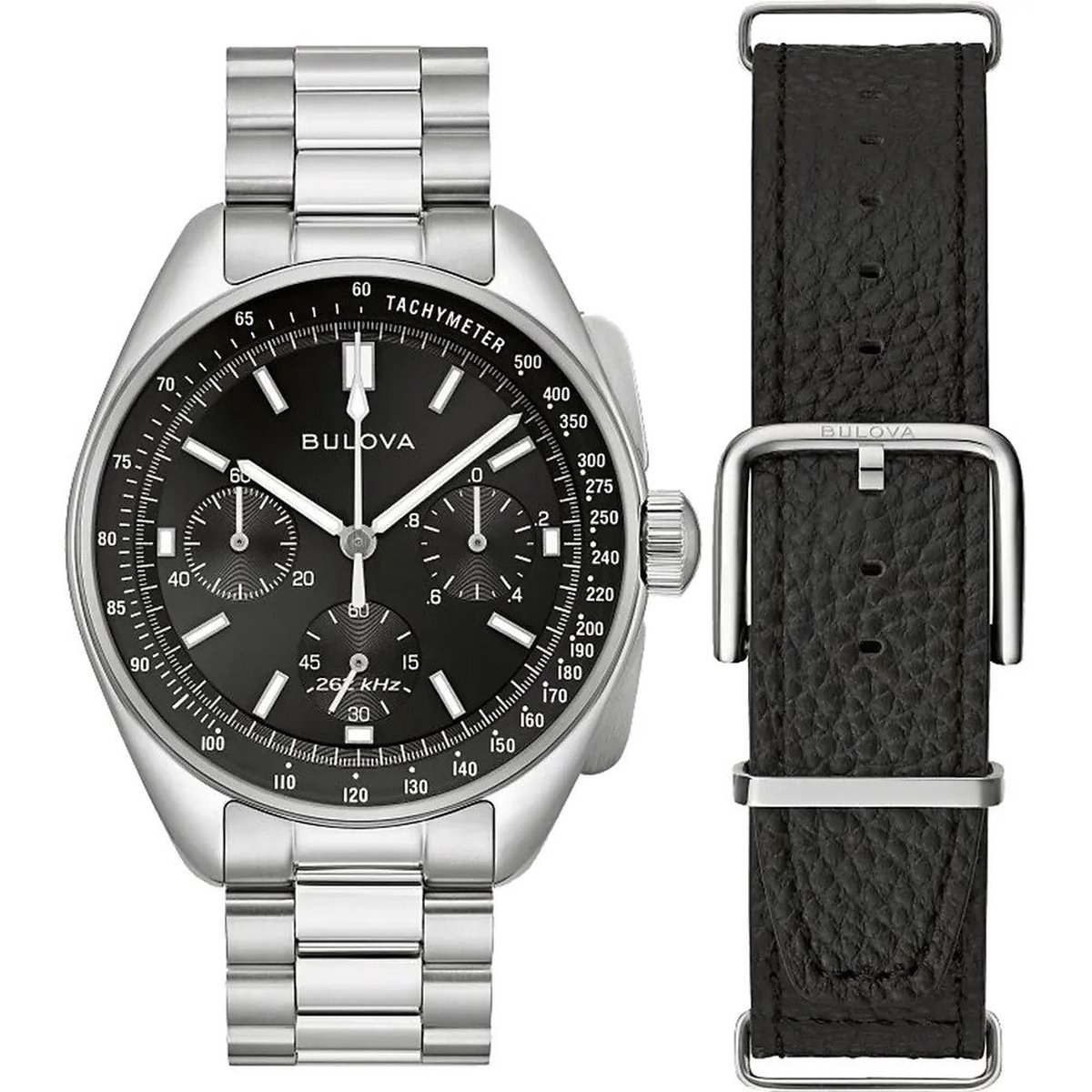 Bulova Lunar Pilot 96K111 Horloge - Staal - Zilverkleurig - Ø 43 mm