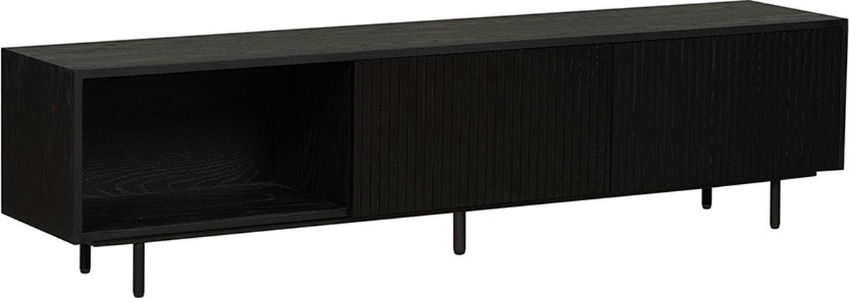 Bronx71 Tv-meubel Ray zwart eiken 180 cm