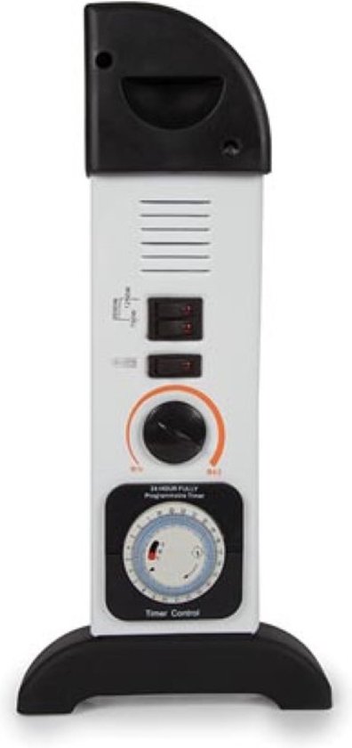 Convecteur Électrique Perel 3000W - 3 Niveaux, Ventilateur Turbo, Thermostat, Pour Pièces Jusqu'à 75m³
