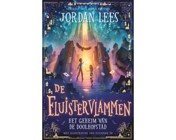 Omslag van Fluistervlammen 1 - De Fluistervlammen - Het geheim van de doolhofstad