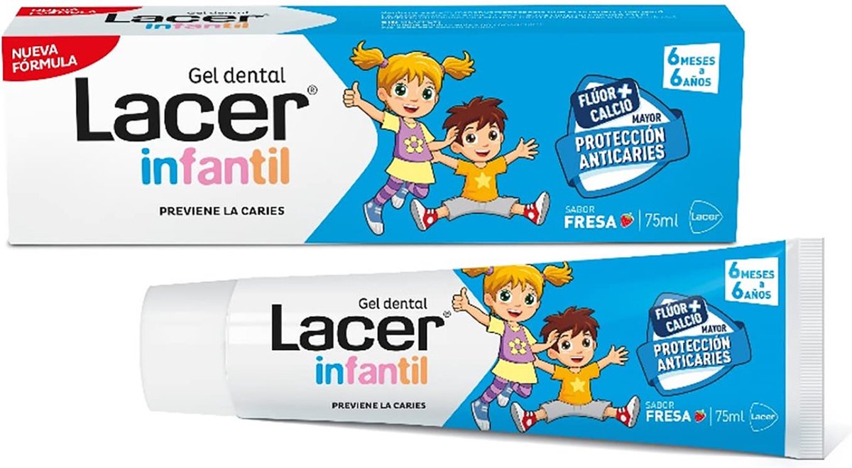 Tandpasta Lacer Kinderen Aardbei (75 ml)