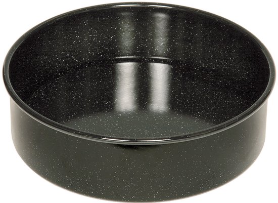 Cakevorm rond - emaille 24cm Ronde bakvorm
