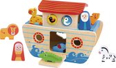 Tooky Toy Noach 's Ark - Houten Speelgoed - 24+ mois 18 pièces
