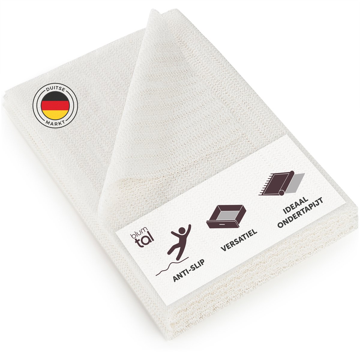 Blumtal Antislipmat - Antislipmat voor Tapijt Auto Lades - Knip op Maat - 80 x 200 cm - Vinyl - Set van 2