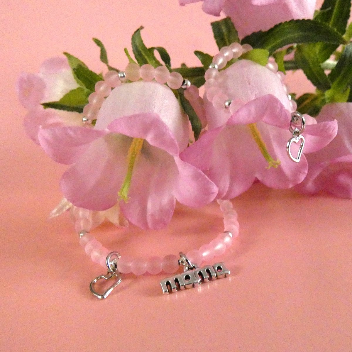 Jewellicious Designs Pink Sweetheart Mama & Baby Girl armbandenset - armbanden - Kraamcadeau - Moeder & Dochter - Roze