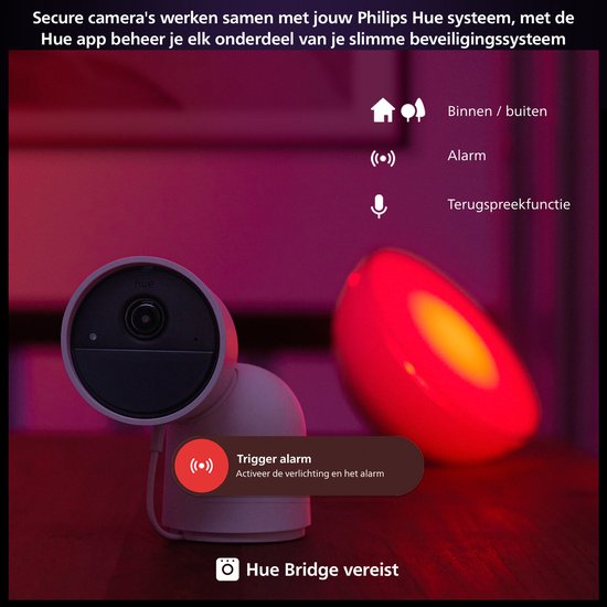Philips Hue starterspakket E27 Lichtbron met Bridge en 1 Dimmer Switch - wit en gekleurd licht - 3 x 9W - Bluetooth - Philips Hue