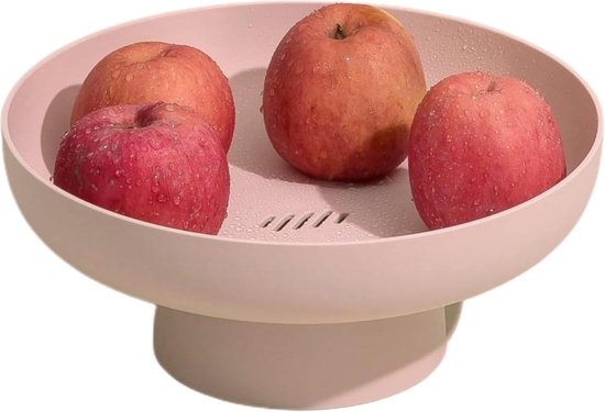 Fruitmand Multifunctionele Afvoer Fruit Snack Cake Opbergrek Woonkamer Eettafel Fruitstandaard (Roze)