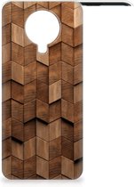 Bumper Hoesje geschikt voor Nokia G20 | G10 Wooden Cubes